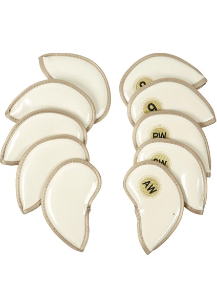 10X Pu Golf Demir Başörtüsü Seti Golf Kulübü Başkanı Numara Etiketleri Yapışkan Beyaz ile Kapakları (Yurt Dışından) indirimleri