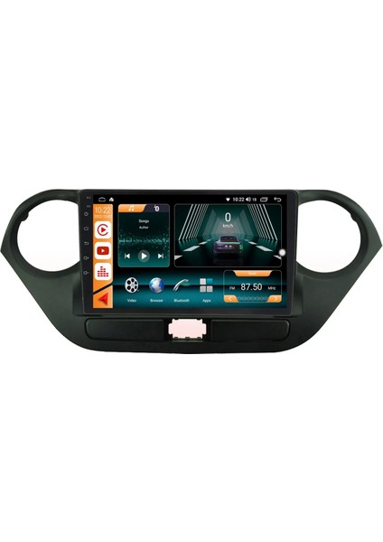 Hyundai I10 (2014-2017) Android 12 Carplay Navigasyon Multimedya - 2gb Ram 32GB HDD