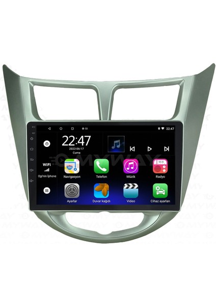 Hyundai Accent Blue Android 12 Carplay Navigasyon Multimedya - 2gb Ram 32GB HDD