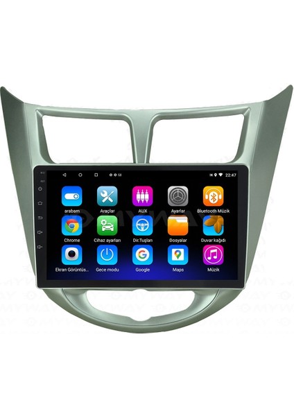 Hyundai Accent Blue Android 12 Carplay Navigasyon Multimedya - 2gb Ram 32GB HDD fiyatları