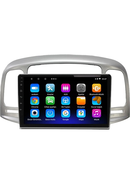 Hyundai Accent Era (2006-2012) Android 12 Carplay Navigasyon Multimedya - 2gb Ram 32GB HDD fiyatları