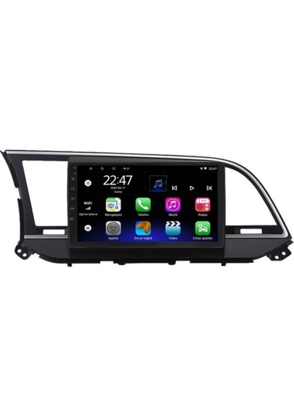 Hyundai Elantra (2016-2018) Android 12 Carplay Navigasyon Multimedya - 2gb Ram 32GB HDD