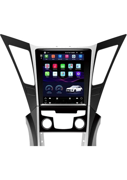Hyundai Sonata (2011-2014) Android 12 Carplay Navigasyon Tesla Ekran Multimedya - 4gb Ram 64GB HDD