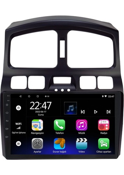 Hyundai Santa Fe (2003) Android 12 Carplay Navigasyon Multimedya - 2gb Ram 32GB HDD modelleri