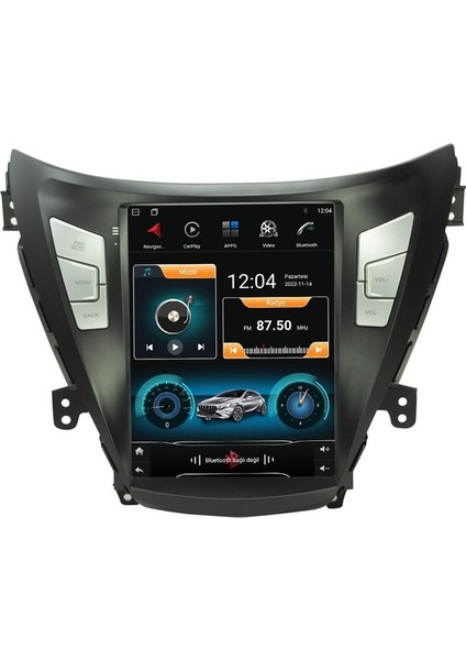 Hyundai Elantra (2011-2013) Android 12 Carplay Navigasyon Tesla Ekran Multimedya - 2gb Ram 32GB HDD