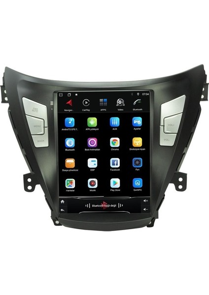 Hyundai Elantra (2011-2013) Android 12 Carplay Navigasyon Tesla Ekran Multimedya - 2gb Ram 32GB HDD