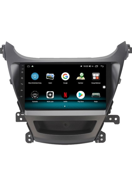 Hyundai Elantra (2011-2013) Android 12 Carplay Navigasyon Multimedya - 2gb Ram 32GB HDD