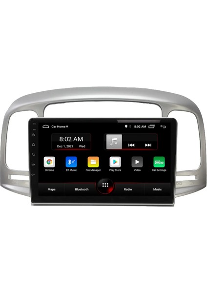 Hyundai Accent Era (2006-2012) Android 12 Carplay Navigasyon Multimedya - 2gb Ram 16GB HDD