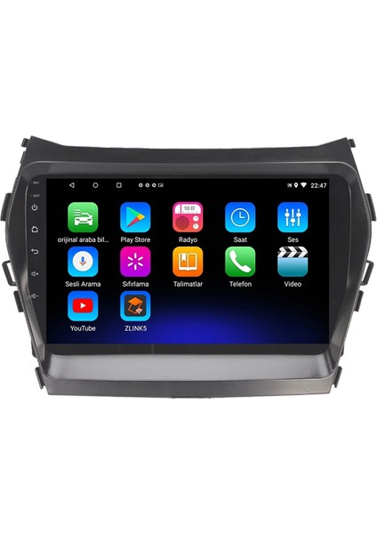 Hyundai İX45 (2013) Android 12 Carplay Navigasyon Multimedya - 2gb Ram 32GB HDD modelleri