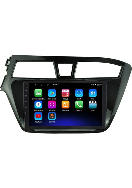 Hyundai I20 (2018-2020) Android 12 Carplay Navigasyon Multimedya - 2gb Ram 32GB HDD modelleri