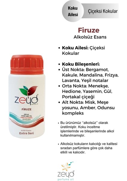 Firuze Litrelik Parfüm Esansı - 100 Ml Extra