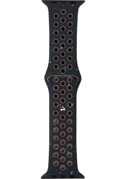 Apple Watch Seri 4/5/6/se (1.nesil)/se 40MM Uyumlu Kordon Yeni Seri 2023 Silikon Strap Kayış Siyah