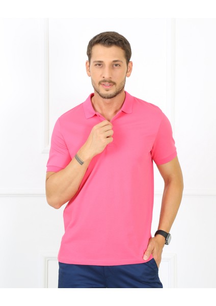 2061 Premium Likralı Pike Polo Yaka Regular Fit Erkek T-Shirt