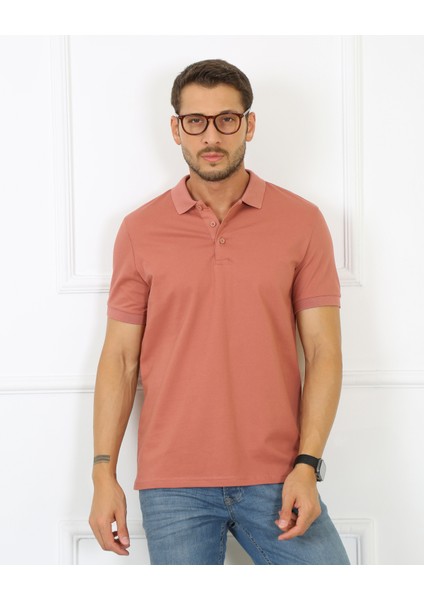 Uomo Park 2061 Premium Likralı Pike Polo Yaka Regular Fit Erkek T-Shirt