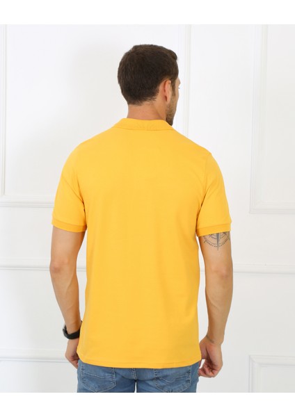 2061 Premium Likralı Pike Polo Yaka Regular Fit Erkek T-Shirt