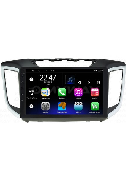 Hyundai İX25 (2011-2020) Android 12 Carplay Navigasyon Multimedya - 2gb Ram 32GB HDD