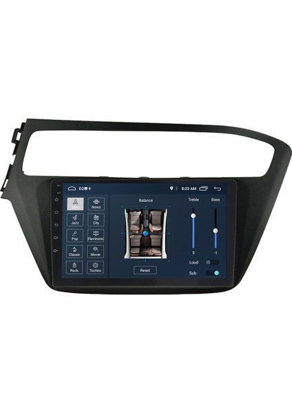 Hyundai I20 (2018-2020) Android 12 Carplay Navigasyon Multimedya - 2gb Ram 16GB HDD