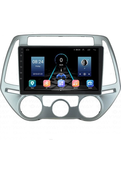 Hyundai I20 (2009-2014) Android Carplay Navigasyon Multimedya - 4gb Ram 64GB HDD