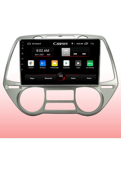 Hyundai I20 (2009-2014) Android 12 Carplay Navigasyon Multimedya - 2gb Ram 32GB HDD