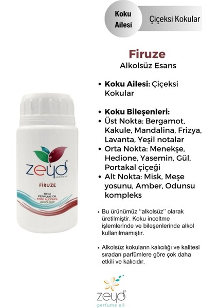 Firuze Litrelik Parfüm Esansı - 100 Ml