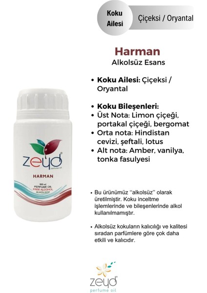 Harman Litrelik Parfüm Esansı - 100 Ml