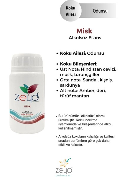 Misk Litrelik Parfüm Esansı - 100 Ml