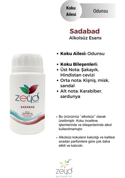 Sadabad Litrelik Parfüm Esansı - 100 Ml