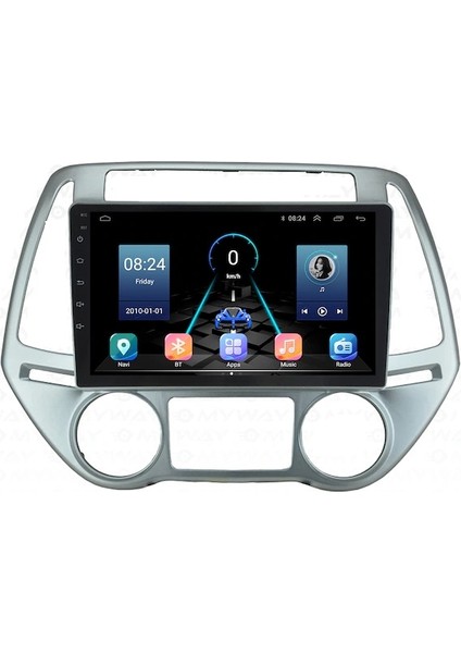 Hyundai I20 (2009-2012) Android Carplay Navigasyon Multimedya - 4gb Ram 64GB HDD