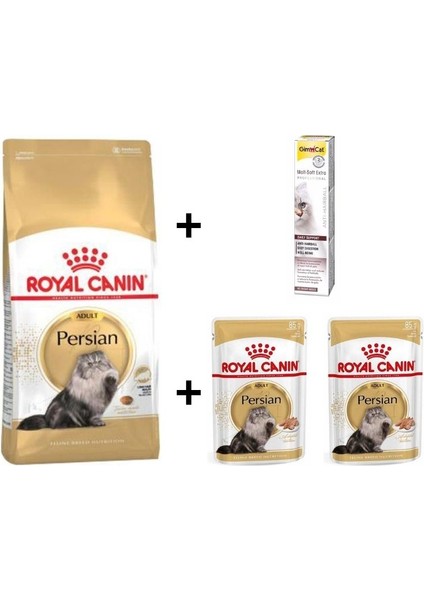 Persian Yetişkin Kedi Maması 4 kg + 2 Adet Rc Yaş Mama 85GR +20 gr Gimcat Malt