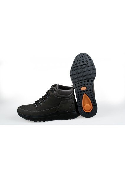 Esse Erkek Deri Nubuk Casual Dolgu Taban Bot