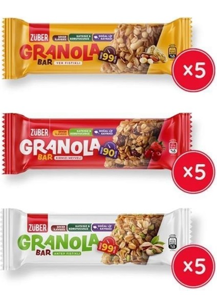 Granola Bar Deneme Paketi 25gr X 15