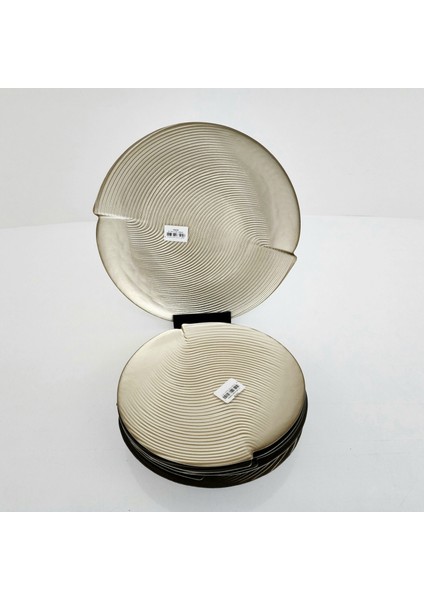 Glasscom Cam Pasta Tabağı Takımı (Sarı)