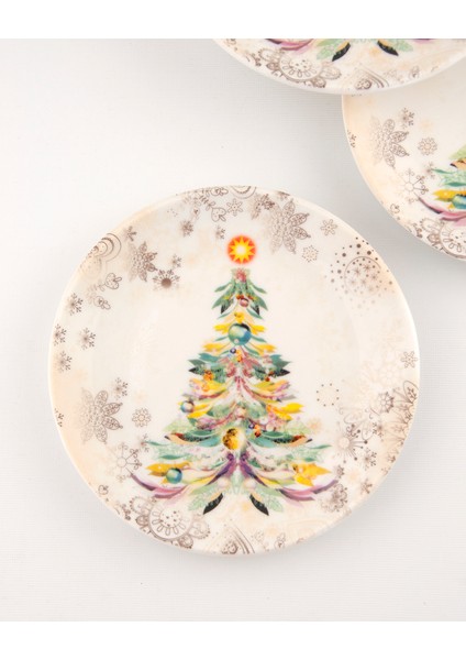 Christmas Tree Gold 4 Parça Kurabiye Tabağı fiyatları