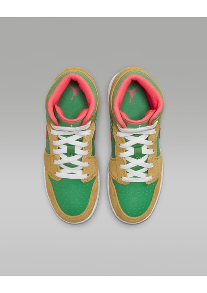 Air Jordan 1 Mid Se DX4365-700 Watermelon Unisex Sneaker modelleri