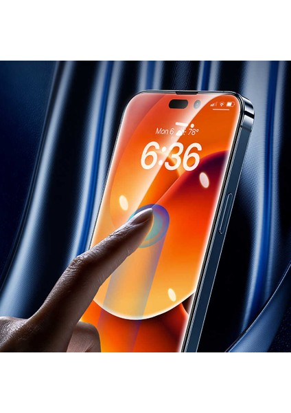 iPhone 14 Pro Max Uyumlu (14 Pro Max) 0.3mm V-Pro Hidrofibik Tempered Cam Ekran Koruyucu 2 Adet indirimleri