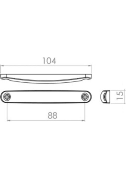 Parmak LED 9 Ledli Yan Lamba (12 ve 24 Volt ile Çalışır) (10 Adet)