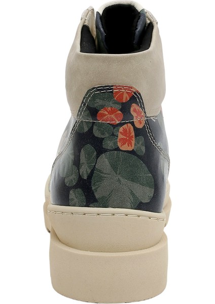 Kadın Vegan Deri Siyah Bilekte Bot - Hold Your Head Up High Tasarım indirimleri