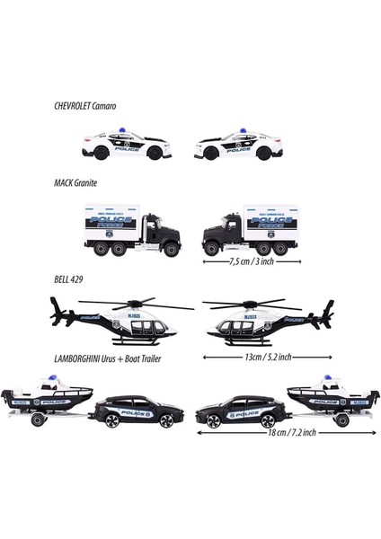 Model Polis Arabaları 4 Parça Lisanlı Yeni Model