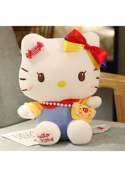 Hello Kitty Kedi Peluş Oyuncak Kızlar İçin Doğum Günü  650G30Cm (Yurt Dışından)