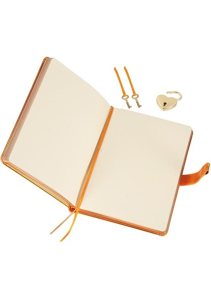 Hush Hush Kilitli Defter 13x18 Cm Metalik Turuncu modelleri
