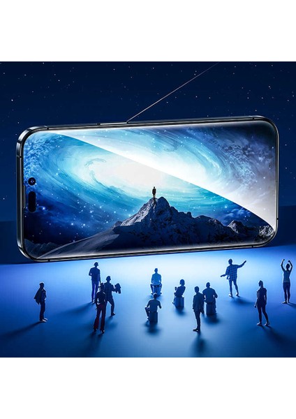 iPhone 14 Pro Uyumlu (14 Pro) Tam Uyumlu 0.3mm V-Pro Gizleyen Privacy Hayalet Ekran Koruyucu 2 Adet fiyatları