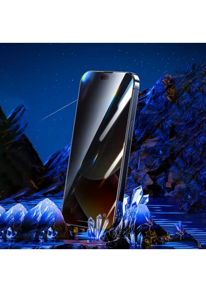 iPhone 14 Pro Uyumlu (14 Pro) Tam Uyumlu 0.3mm V-Pro Gizleyen Privacy Hayalet Ekran Koruyucu 2 Adet fırsatları