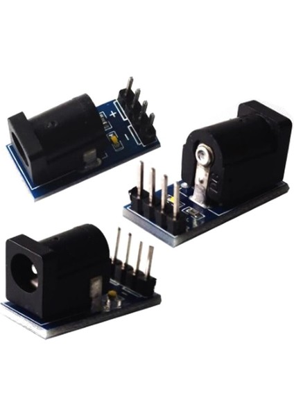 DC-005 5.5 x 2.1 mm Siyah DC Güç Adaptörü Jak Soketi Modülü