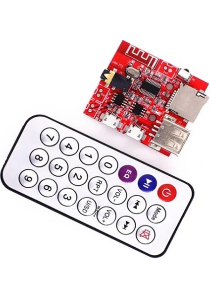 Bluetooth MP3 Modülü (SD Kart Girişi, USB 2.0, Uzaktan Kumanda)