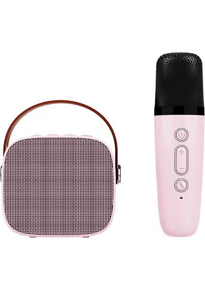 Bluetooth Ses Taşınabilir Mini Kablosuz Mikrofon Karaoke Ses Mikrofon Seti (Yurt Dışından)
