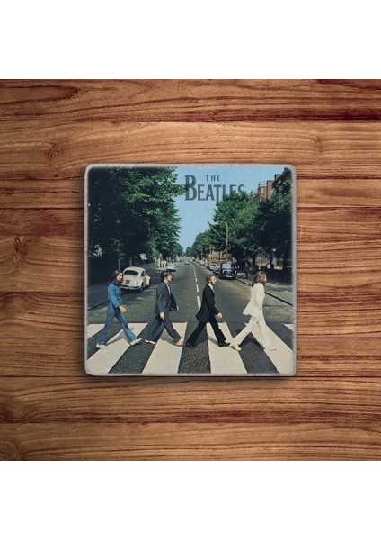 The Beatles Müzik Grubu Doğal Taş Traverten Bardak Altlığı 4 Lü Set fiyatları