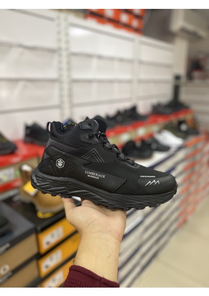Burk Siyah Waterproof (Su Geçirmez) Softshell Erkek Outdoor Bot
