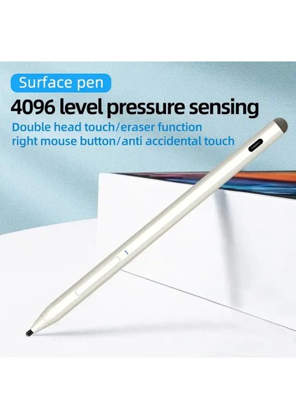 Microsoft Uyumlu Surface Pen Kapasitif 4096 Basınç Sensörü Palm Rejection Stylus Tablet Çizim Kalemi