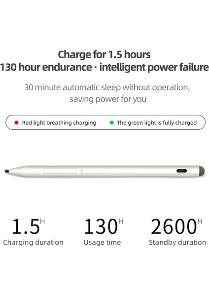 Microsoft Uyumlu Surface Pen Kapasitif 4096 Basınç Sensörü Palm Rejection Stylus Tablet Çizim Kalemi