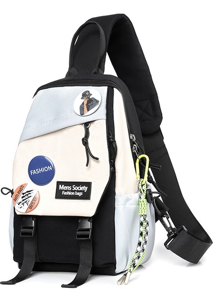 Çok Fonksiyonlu Rahat Spor Erkek Askılı Çanta Büyük Kapasiteli Omuz Göğüs Küçük Sırt Çantası (Yurt Dışından)